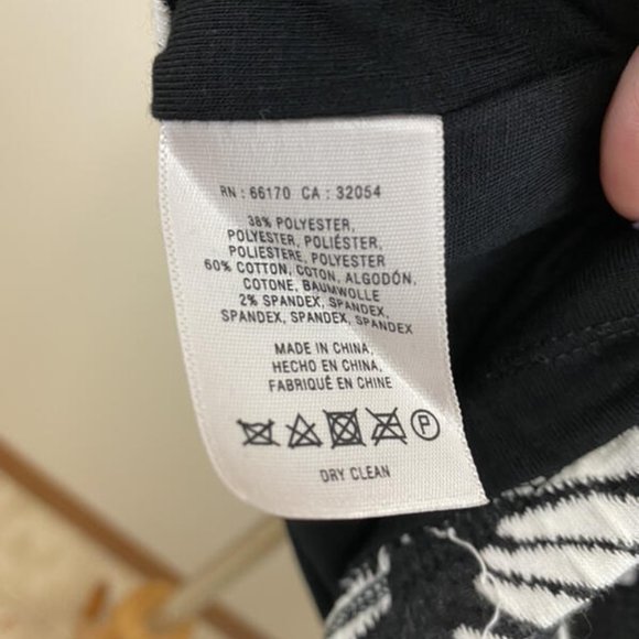 Maeve L Petite LP Windfall Tunic Mini Dress Black White Textured - Picture 6 of 6